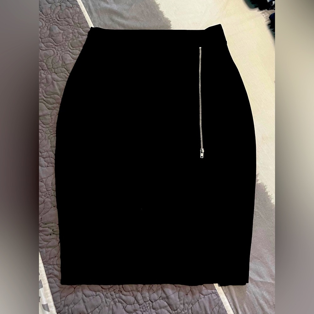 Black pencil skirt